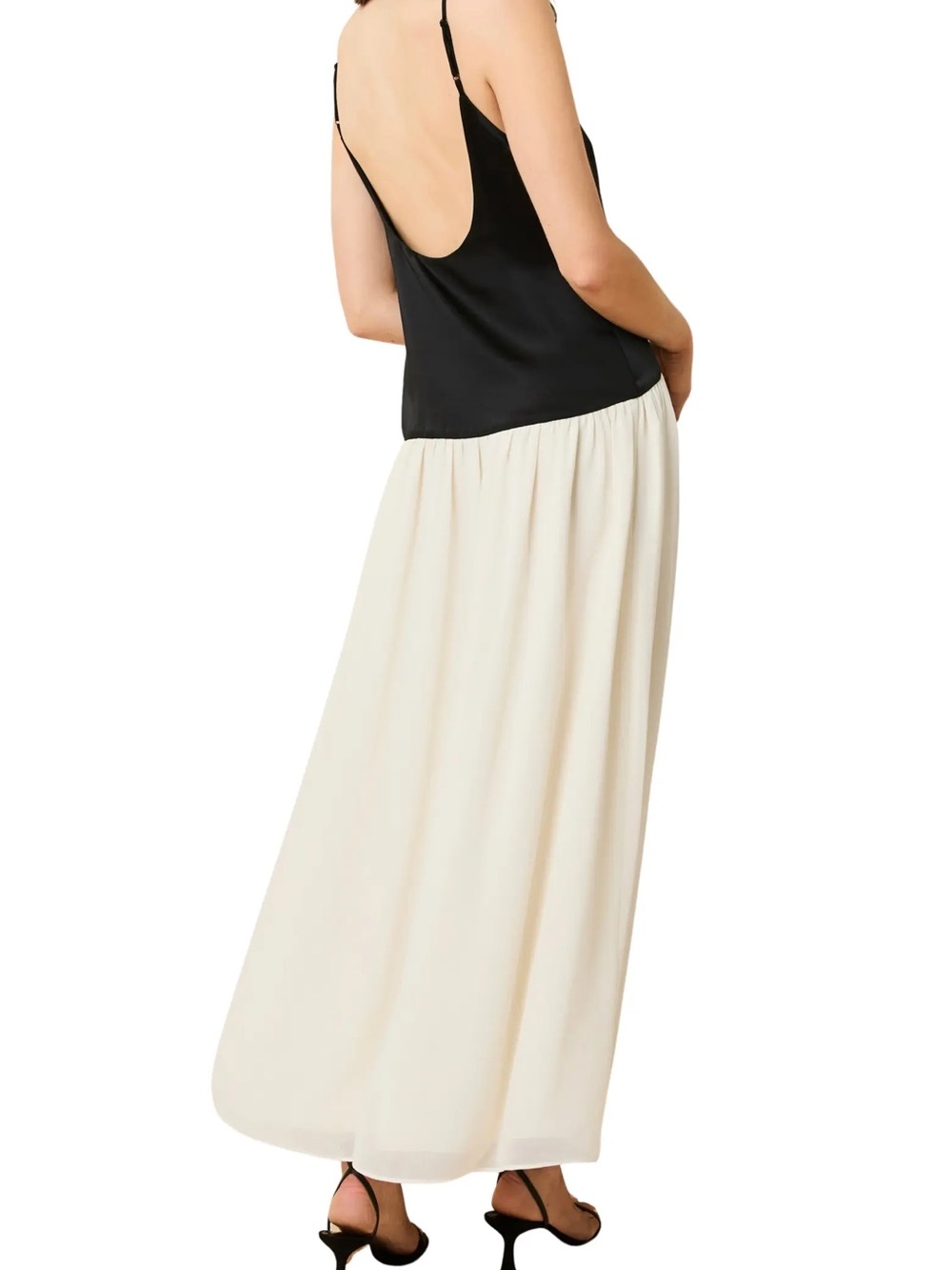 Talulla Dress Black & Cream Two-Tone Maxi Skirt Dress - Picture 2 of 5